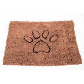 DGS Pet Products Dirty Dog Door Mat Brown (Color: Brown, size: small)